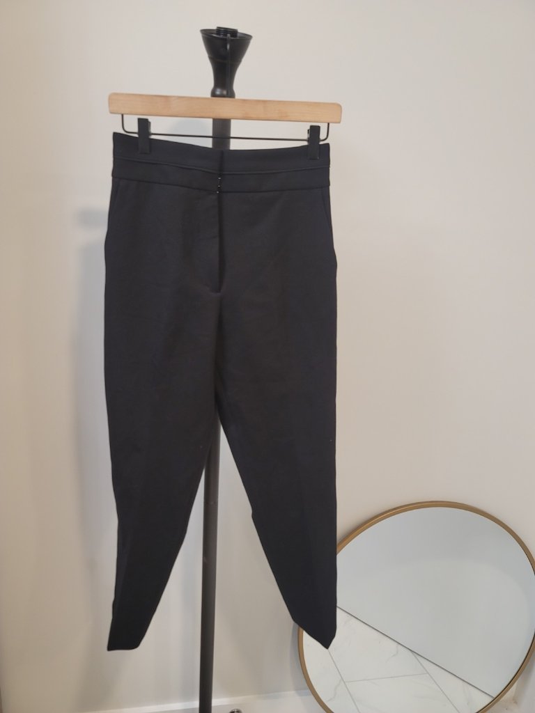 Sandro Paris Andy Cropped Straight Leg Size 36 Black